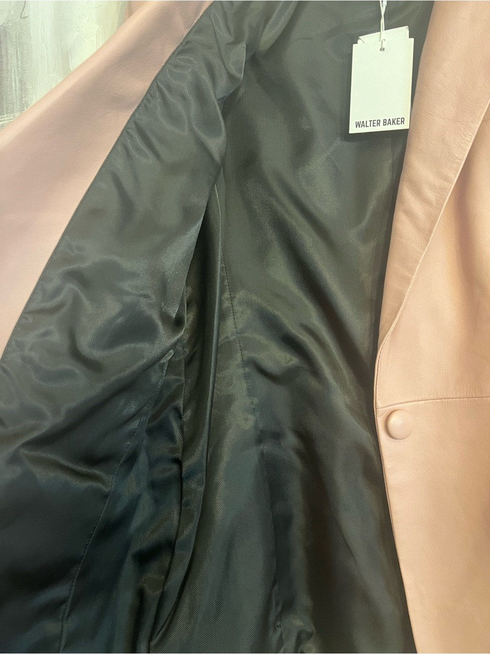 NWT WALTER BAKER MIA LEATHER BLAZER🌸 - Picture 8 of 9